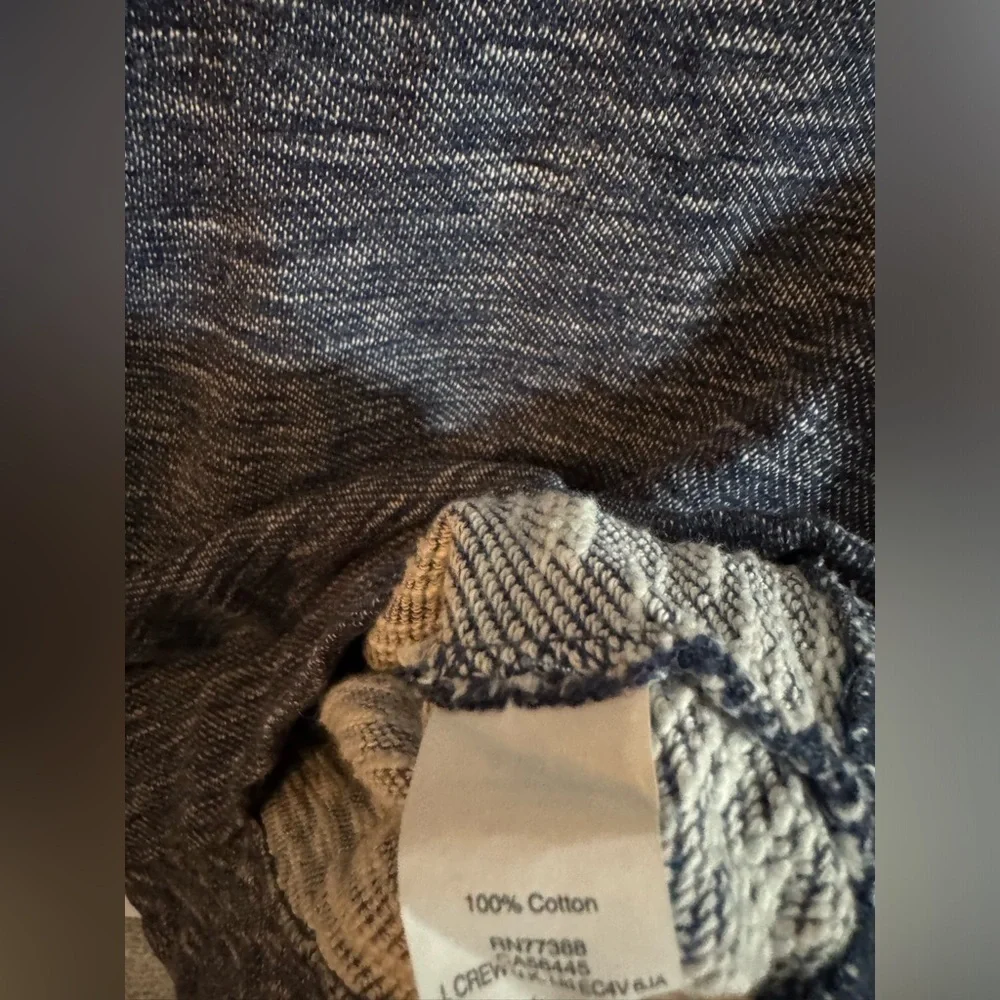 J Crew Blue Jeweled Rhinestone Pullover - Picture 4 of 5